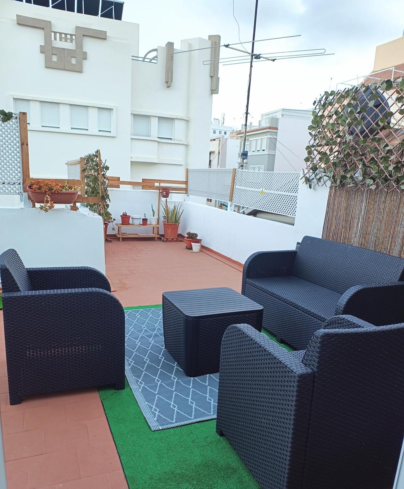Center Santa Cruz, Alojamiento Centrico Con Gran Terraza, Cocina , Salon Y Banos, Todo Privado Extérieur photo