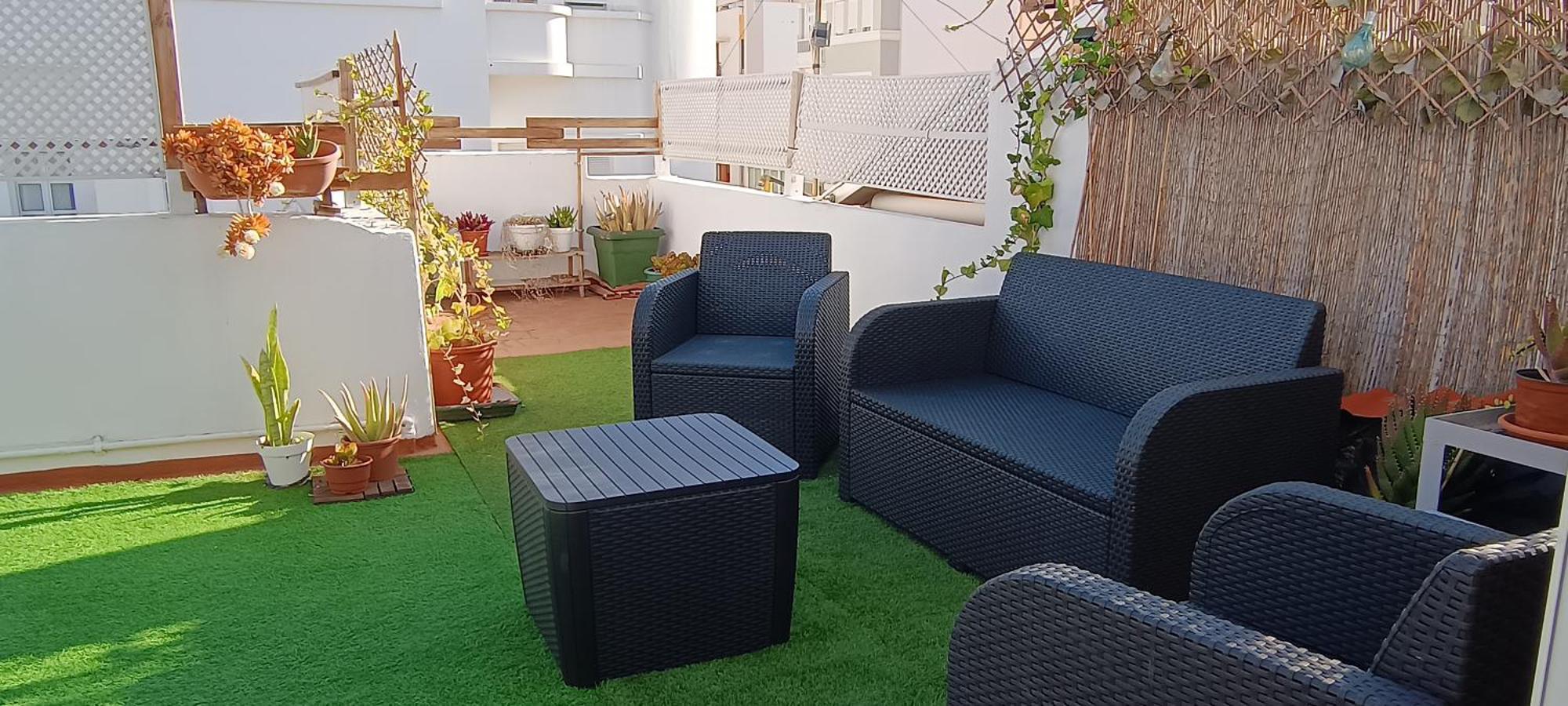 Center Santa Cruz, Alojamiento Centrico Con Gran Terraza, Cocina , Salon Y Banos, Todo Privado Extérieur photo
